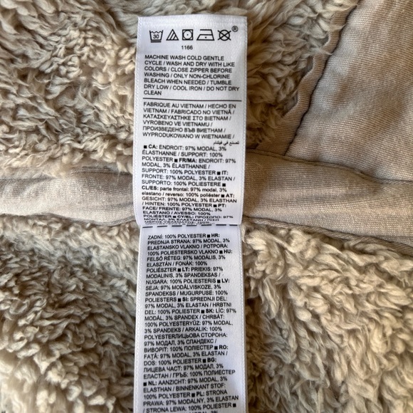 Athleta Off-White Teddy Jacket - Picture 14 of 14